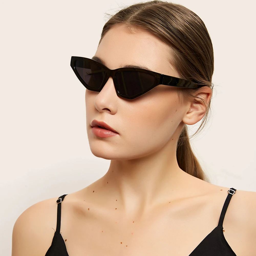 Peekaboo melns sieviešu saulesbrilles cat eye modes aksesuāri, retro, saules brilles sieviešu leopard brilles uv400 dāmas