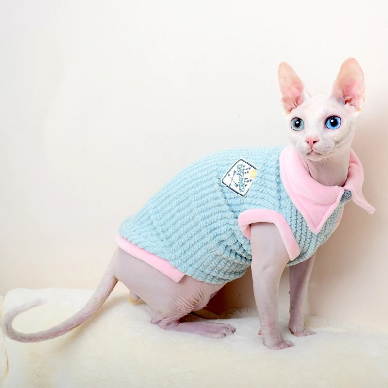 Pet Suns, Kaķis Apģērbs Ziemas, Rudens Silts Kaķi Džemperis Džemperis Sfinksu Kaķis Pelēkā Vārna Drēbes, Džemperis Trikotāžas Krekls Kaķēns Drēbes