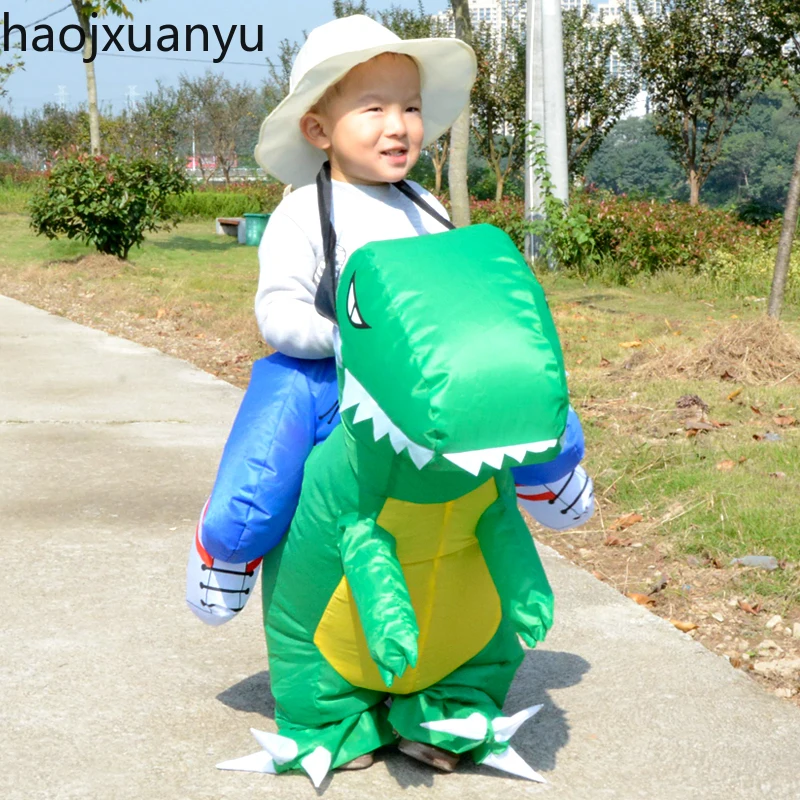 Piepūšamās Dinozaura Kostīms Unicorn Kovboju Funny Dzīvnieku Cosplay Zēni Meitenes Iedomātā Ūdensizturīgs Talismans Halloween Kostīmi Bērniem