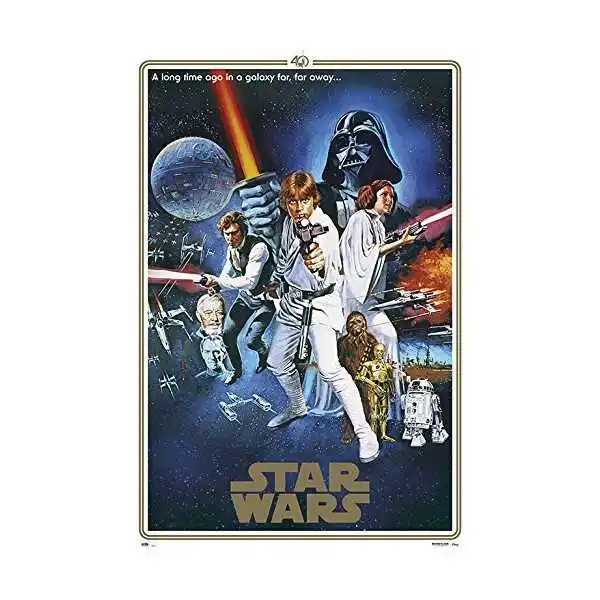 Plakātu Star Wars Classic 40 Gadu Jubileju Viens B Lapu