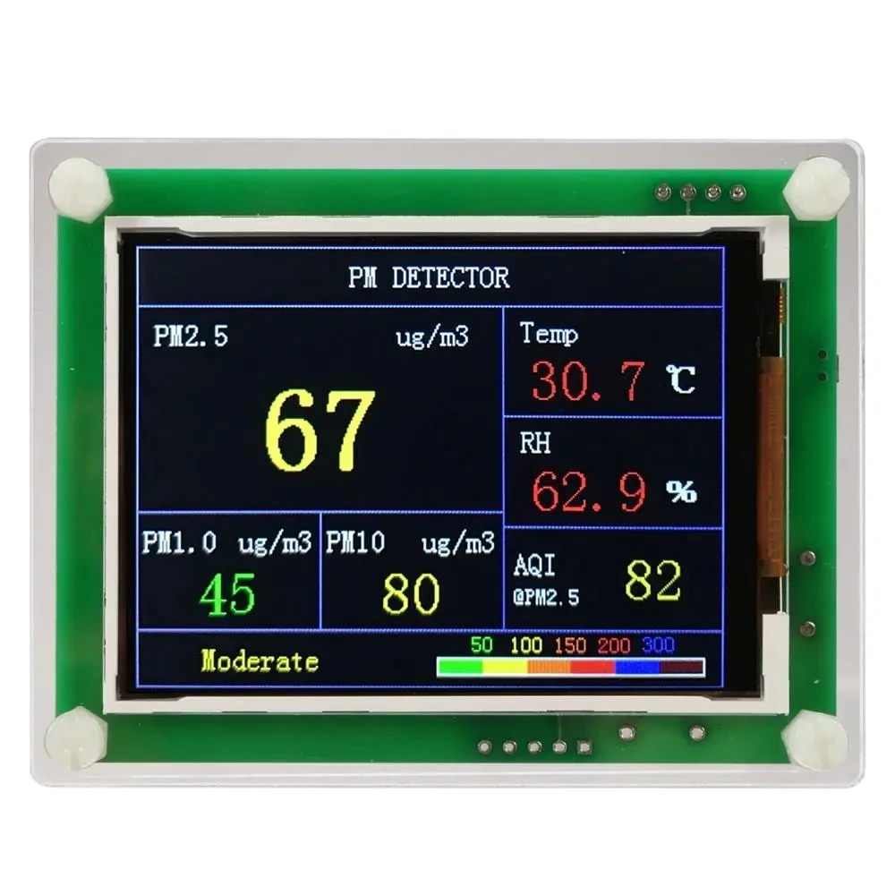 PM1.0 PM2.5 PM10 Detektoru Modulis Gaisa Kvalitātes Putekļu Sensors Testeri Detektoru Atbalstu Eksporta Datu Monitoringa Mājas Birojam Auto, Instrumenti,