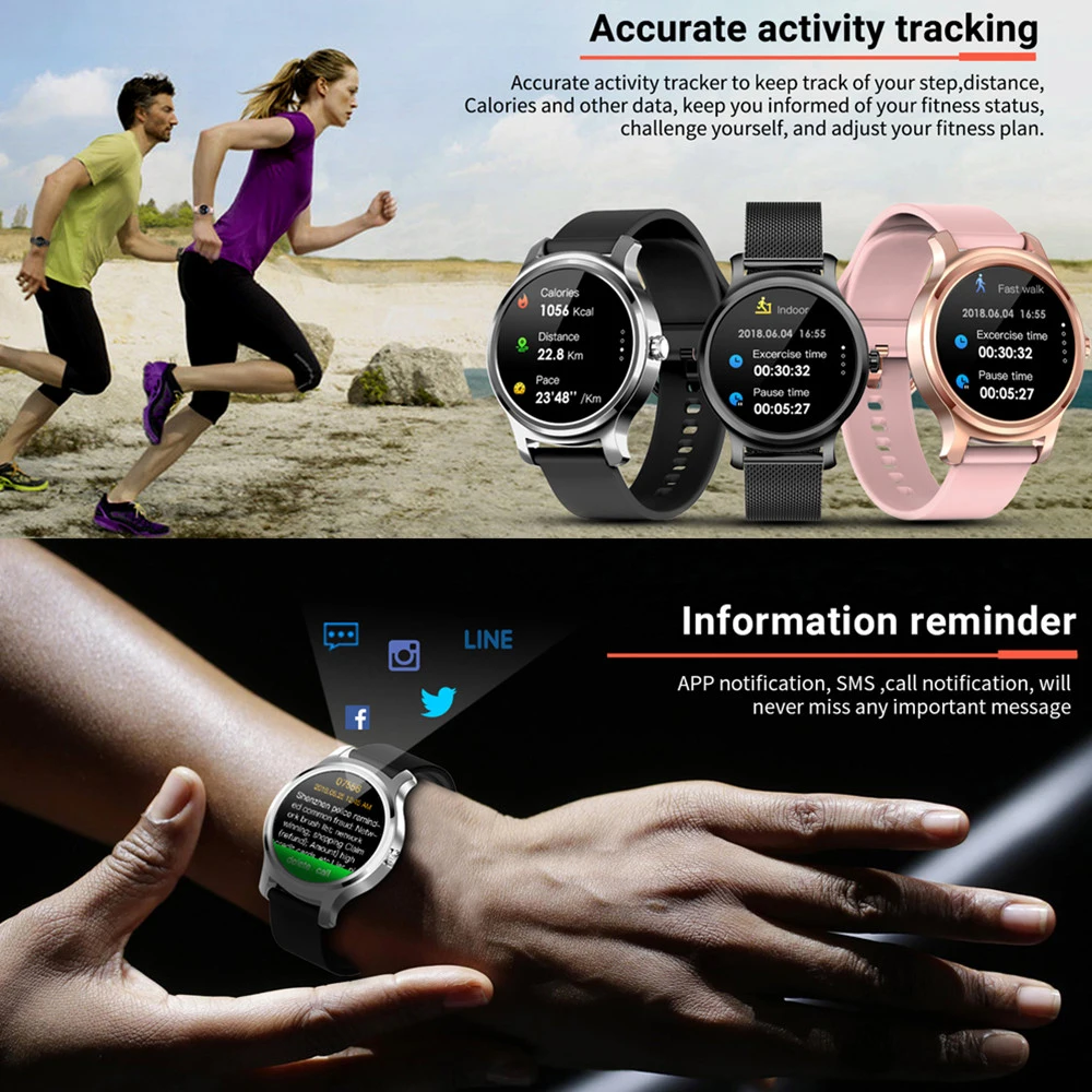 R2 Bluetooth Zvanu Smart Skatīties Vīrieši Sievietes Touch Screen Masāža Atgādinājums Sports Fitness Tracker sirdsdarbība Smartwatch IOS Androi
