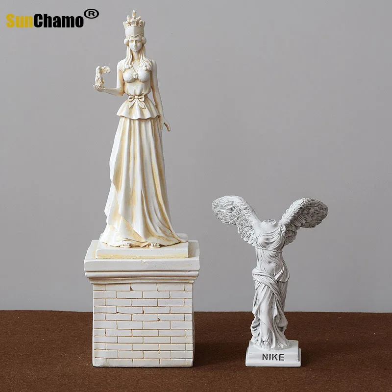 Radošā Dieviete Atēna Statuetes Galvas Attēls Vietas Rota Studiju Rokdarbu Galda Sienas Ornaments, Mēbeļu Piederumi