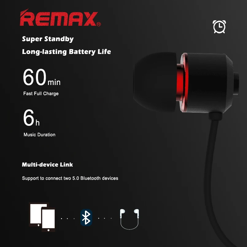 REMAX RB-S6 Austiņas Bluetooth 5.0 Profesionālās Tuning Bezvadu Austiņas Vairākpunktu Savienojuma Smart Trokšņa Samazināšanas Austiņas