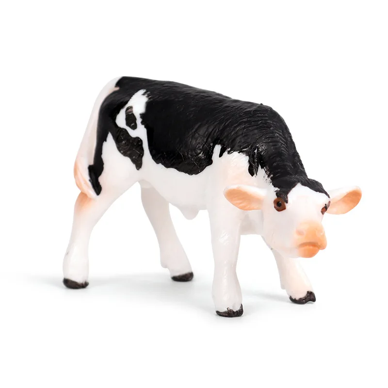 Savvaļas Putnu un Dzīvnieku Rīcības&Rotaļlietas PVC Mini Teļu, Govs Buffalo Modelis Kolekcionējamus Puzzle Rotaļlieta Attēls Par Kazlēnu, Bērnu Dāvanu Home Deco