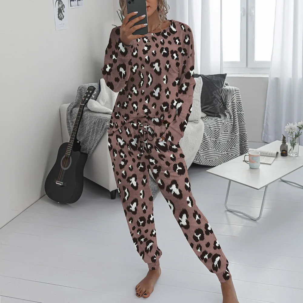 Sievietēm Tie Krāsošanas Pajama Komplekti Ar Garām Piedurknēm Pidžamu Top Bikses Modes Sieviešu Ikdienas Slīpums Garām Piedurknēm Tracksuit Karstā 2020