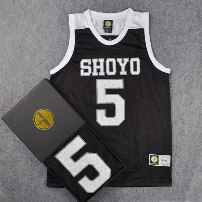 Slam Dunk Shoyo High School No. 5 Toru Hanagata Cosplay Veste Basketbola Jersey