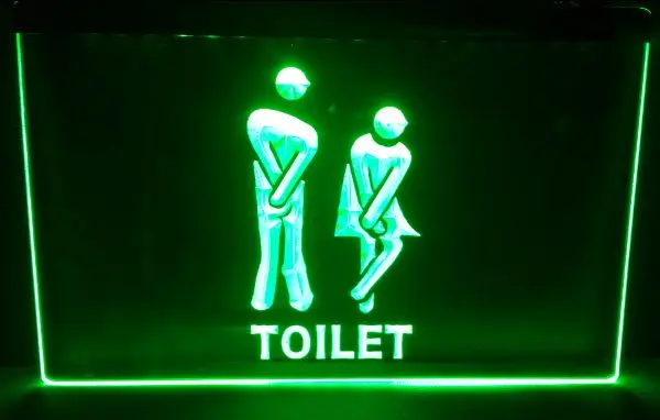 Smieklīgi Tualetes Ieejas LED Neona Zīme, mājas dekoru veikals amatniecības