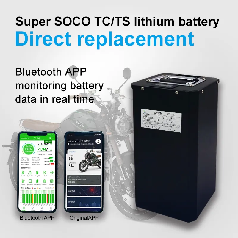 Super SOCO TC TS Litija Akumulators 21700 18650 Uzlādējams Batterries Liela Jauda, Ātra Uzlāde