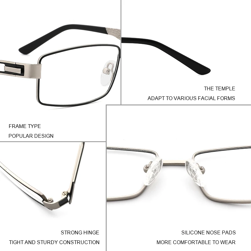 TANGOWO Vīriešiem Vīriešu Recepšu Brilles Nav Sfērisks Vīriešiem Pakāpi, Optisko Briļļu Mens Tuvredzība Brilles Pakāpes Stikla Brilles