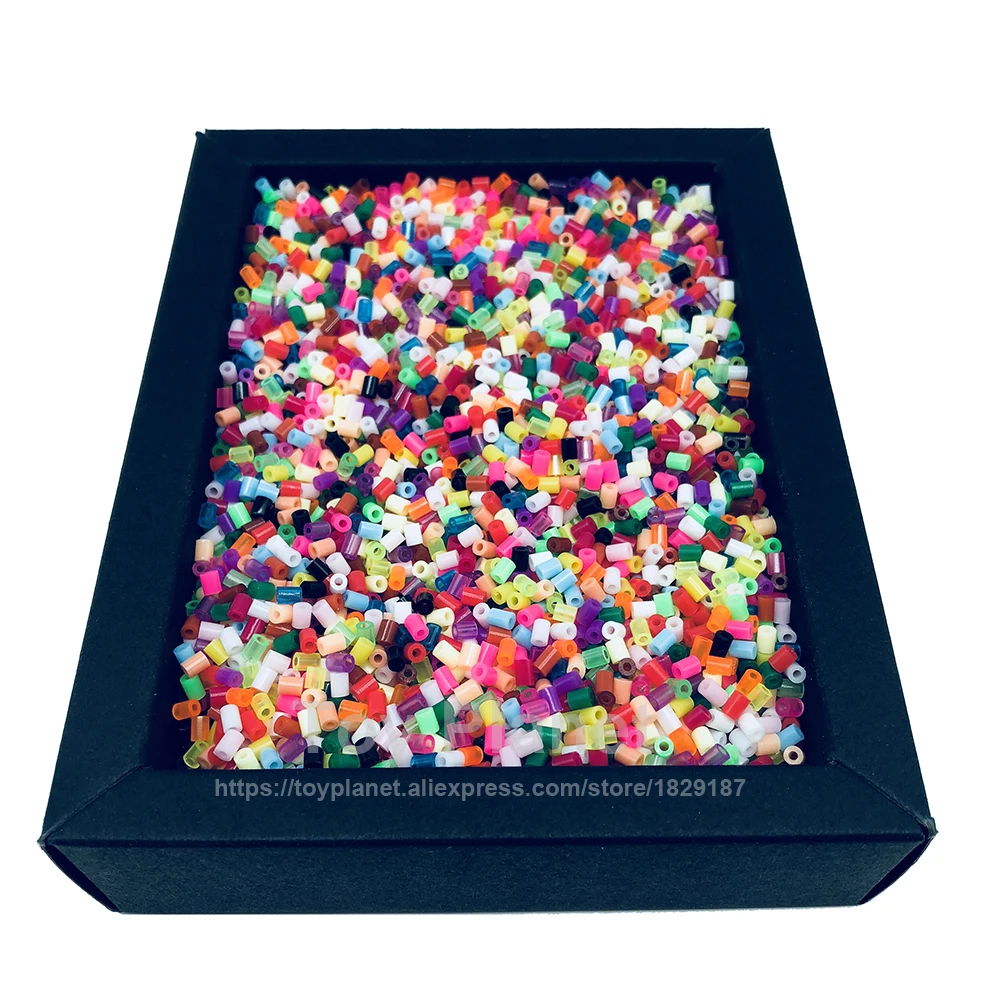 Tikai Pārdot! 13000pcs Krāsu jaukšana 2.6 mm, Hama Pērlītēm, kas ar 1 Gludināšanas Papīra Perler Krelles 3d Puzzle Kids Izglītojošās Rotaļlietas
