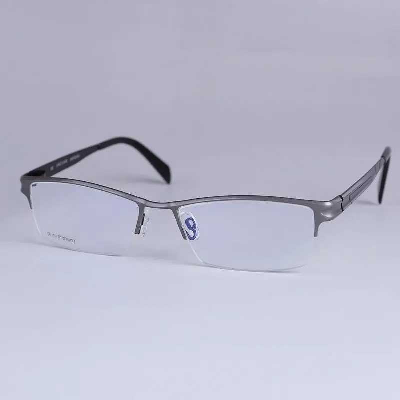 Titāna Briļļu Rāmis Vīriešiem 2020. Gadam Optisko vīriešu rāmji, brilles Tuvredzība Recepšu brilles Pusē Metāla briļļu ietvari