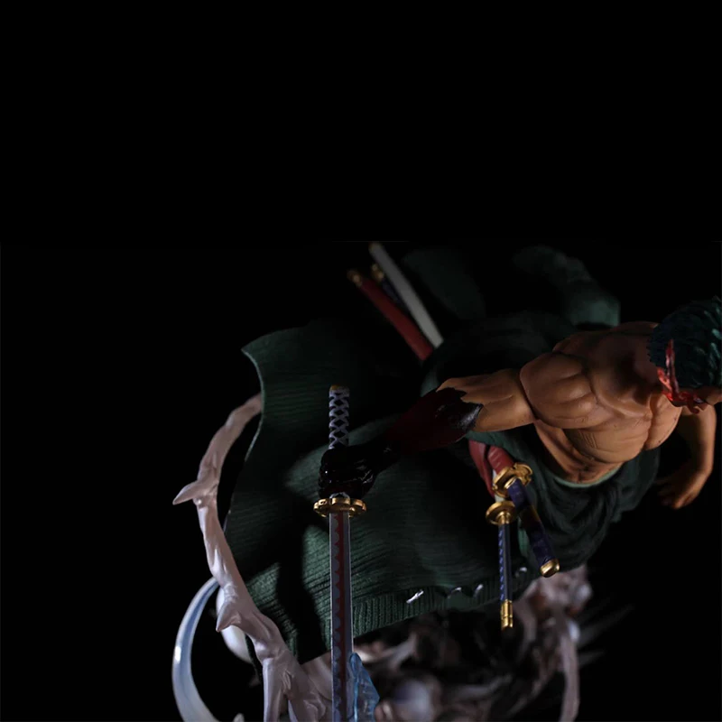 Viens Gabals Roronoa Zoro PVC Modelis Maināmiem roku, galvas Attēls Santoryu Anime Kolekcija Rīcības Attēls Statuja Rotaļlietas