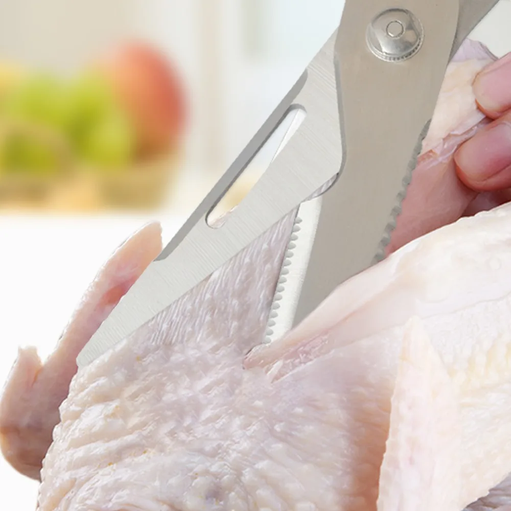 Virtuves šķēres, nazis zivis, vistas, mājsaimniecība, nerūsējošā tērauda daudzfunkciju kuteris šķēres gatavošanas rīki bezmaksas piegāde