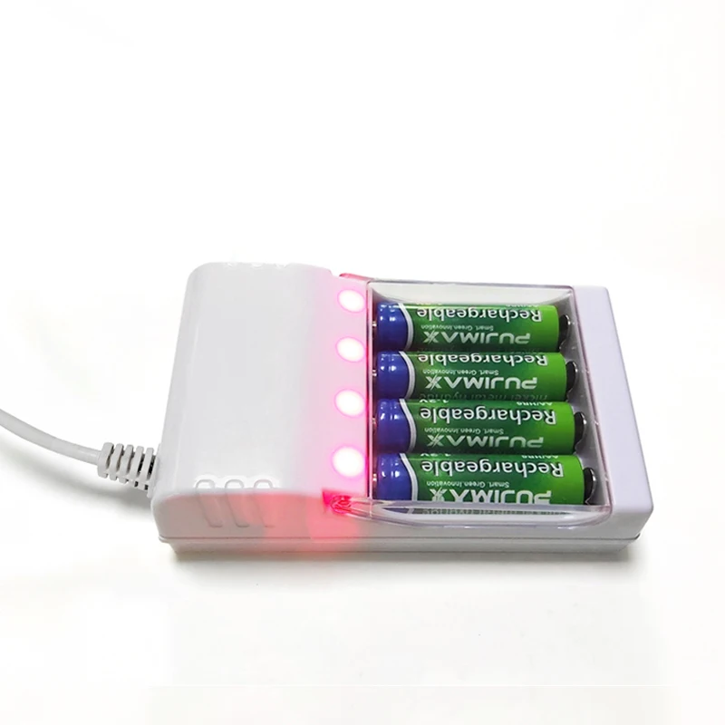 VOXLINK 4Slots Ātra Uzlāde, Akumulatora Lādētājs USB Izejas īsslēguma Aizsardzība AAA/AA Uzlādējamas Baterijas Standarta Stacijas