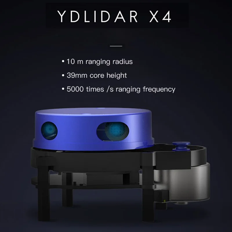 YDLIDAR X4 360° Lāzera Klāstu, Skeneri, Lāzera Radara Skeneris Sensora Modulis 10m, lai ROS 3D Rekonstrukcija