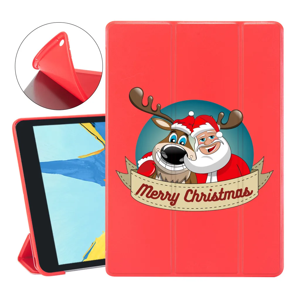 Ziemassvētku Dāvana Gaisa 4 7. Paaudzes Gadījumā 6. Mini 5 Vāciņu Mīksta Silikona iPad Lietā Par ipad 8 Pro 12.9 2020. Gadam Mini 2 10.5 Gaisa