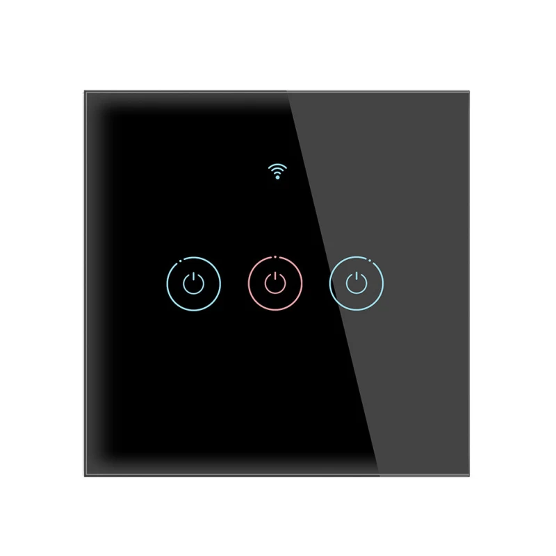 1/2/3 Banda TUYA WiFi Smart Touch Switch ES Smart Sienas Slēdzi 110-250V Tālvadības pults Strādā Ar Alexa Un Google Home Palīgs