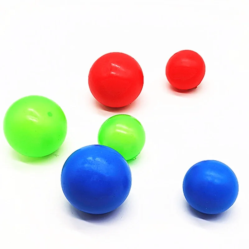 1 GAB Stresa Bumbu, kas Spīd Tumsā Rotaļlietas Lipīgu Bumbu Sienas Stress Atvieglojums Bumbiņas Novērst Stresu, Trauksmi