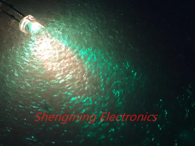 1000pcs 3mm Krāsains Ātri Mirgo Flash RGB (Sarkans Zils Zaļš LED ūdens skaidrs