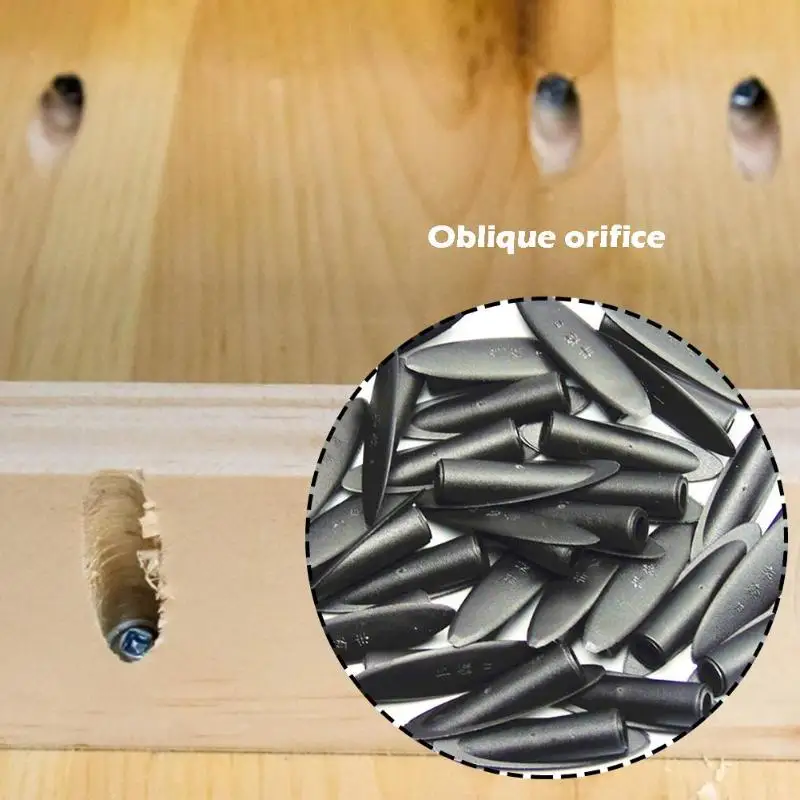 100gab Plastmasas Kabatas Caurumu Šabloni Komplekts Koka Caurumu Redzēju, 9,5 mm Solis Urbju Skrūvgriezis Bitu ar Kabatas Aizbāžņi, Skrūves