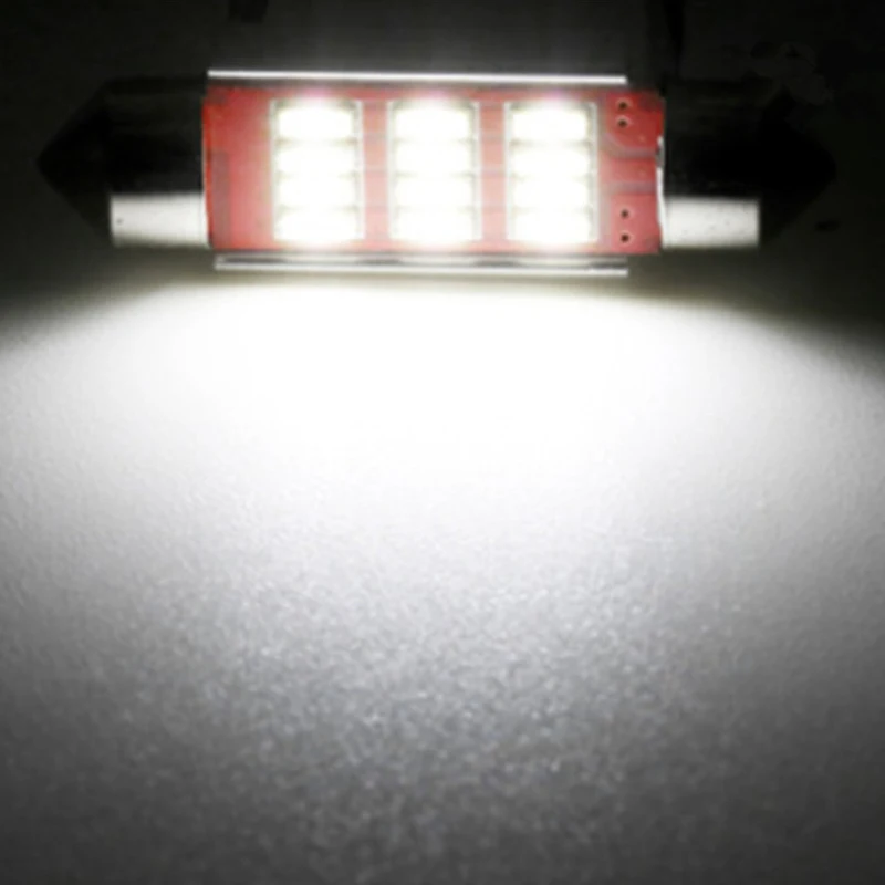 10PC C5W LED Canbus Vīt 31mm 36mm 39mm 41mm auto Spuldzes Interjera Lasīšanas Gaismas numura zīme Lukturis Baltā 5000K bezmaksas kļūdas