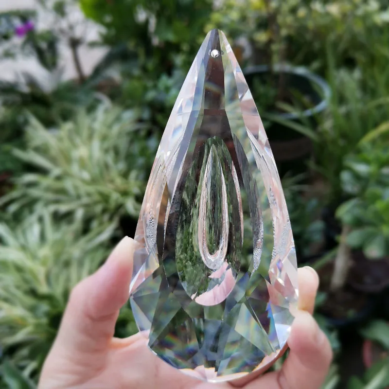 120mm Crystal Prism Suncatcher Skaidrs Karājas Kulons Stikla Lustras, Lampas Daļām Mājas Dārzā Kāzu Dekori Statuetes DIY Ornaments