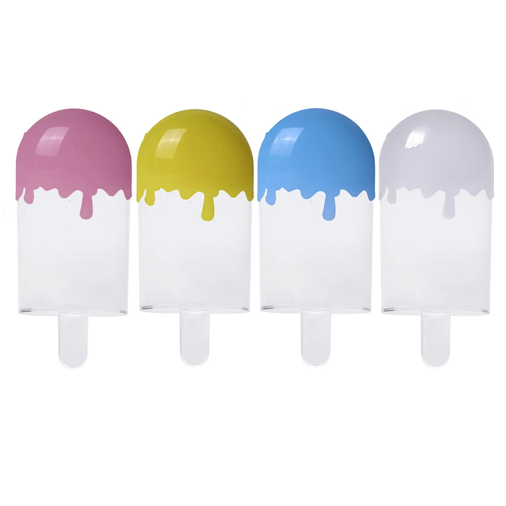 12pcs/daudz Radošuma Krāsains Konfekšu Kaste saldējuma veidnes Kāzu Favor Kastes Piegādēm, kas dod priekšroku Dzimšanas dienas svinības Apdare