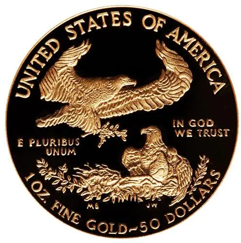 2012 ērglis .999 zelta 1 unce monētas ir sašķirotas ar PF70