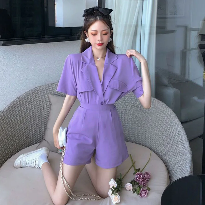 2020. gada Vasaras New Hong Kong Stila Modes Divas Gabals Uzvalks Īsām Piedurknēm Jaka Plaša Kāju Brīvā laika Šorti Bērnu Atbilstu Pogu Tendence