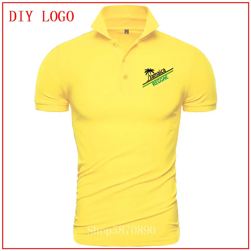 2020 Jamaikas Regeja kreklus vīriešiem ar īsām piedurknēm Ērti Visiem Kokvilnas Polo Smieklīgi Karstā Pārdošanas Īsām Piedurknēm kokvilnas polo Vasaras Topi