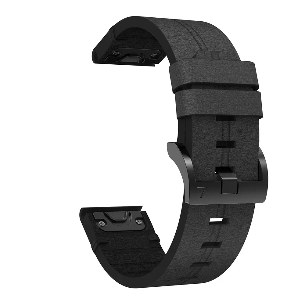22mm 26mm Ādas Siksnu Garmin Fenix 6/6X Pro Ātri Atbrīvot Watchband par Garmin Fenix 5/5 Plus/5X Smart Watch Band