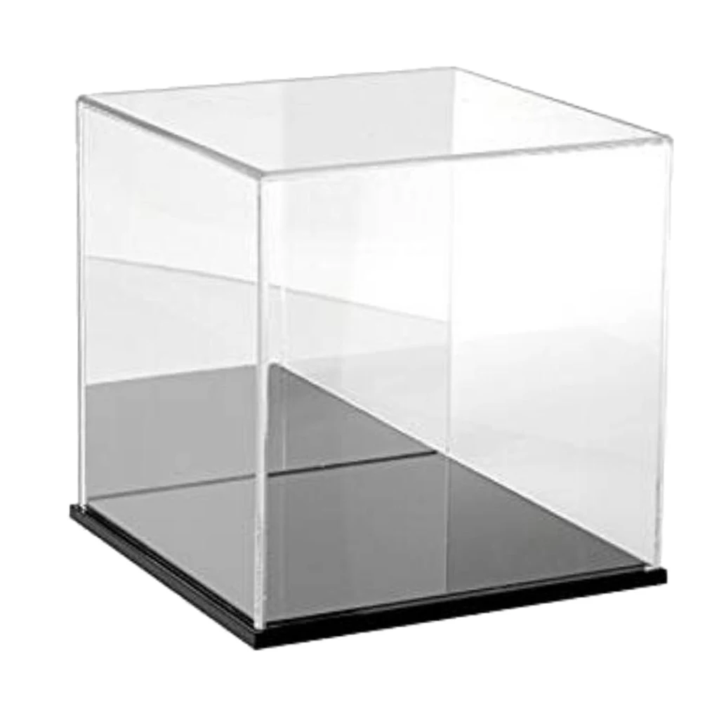 25cm Displeja apvalks/Lodziņā Organiskā stikla nepievelk putekļus Vitrīna Mini Rīcības Attēls Rotaļlietas Akrila Displejs Gadījumā Parādīt Box Cube Montāžas Kārba