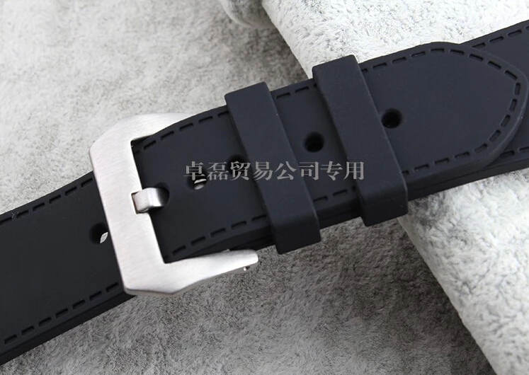 26mm 30mm Augstas Kvalitātes Gumijas watchband Siksna Melnā Vīriešu ūdensizturīgs skatīties Bezmaksas Piegāde piederumi
