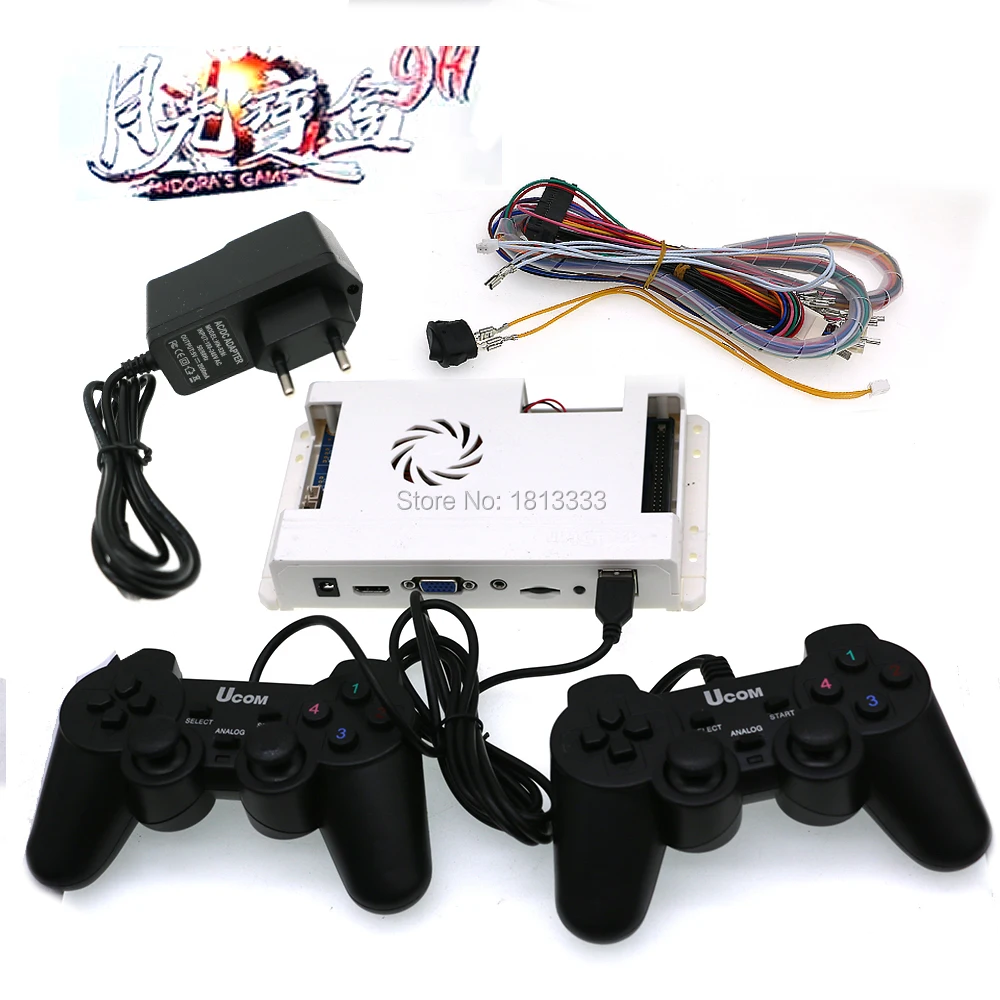 3303 3288 4018 1 Pandora Box Sega Wifi Arcade HDMI Video PCB Board168*3D Spēles Ar Kursorsviru Vadu USB Joypad Wireless Gamepad