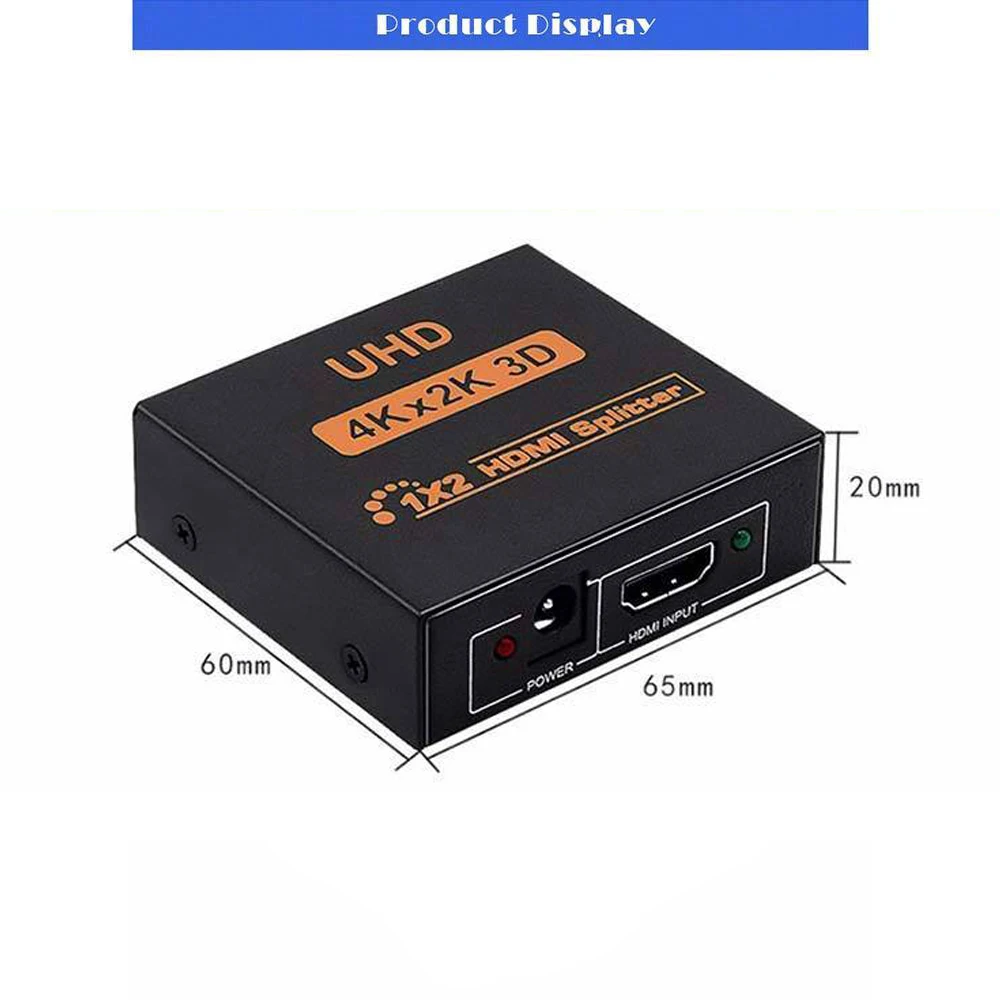 4K Ultra HD 3D UHD Adapteri HDMI-saderīgam Sadalītāja Maiņa Kārbas Pārslēdzēja