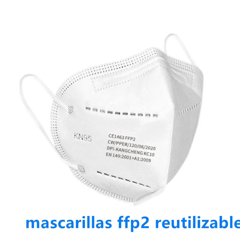 5-100gab Filtra Masku FFP2 ce Pieaugušo Higiēnas 5-Slāņu Proteciton Pro Sporta Sejas Maska Kuģa Spānija Francija mascarillas mascherine