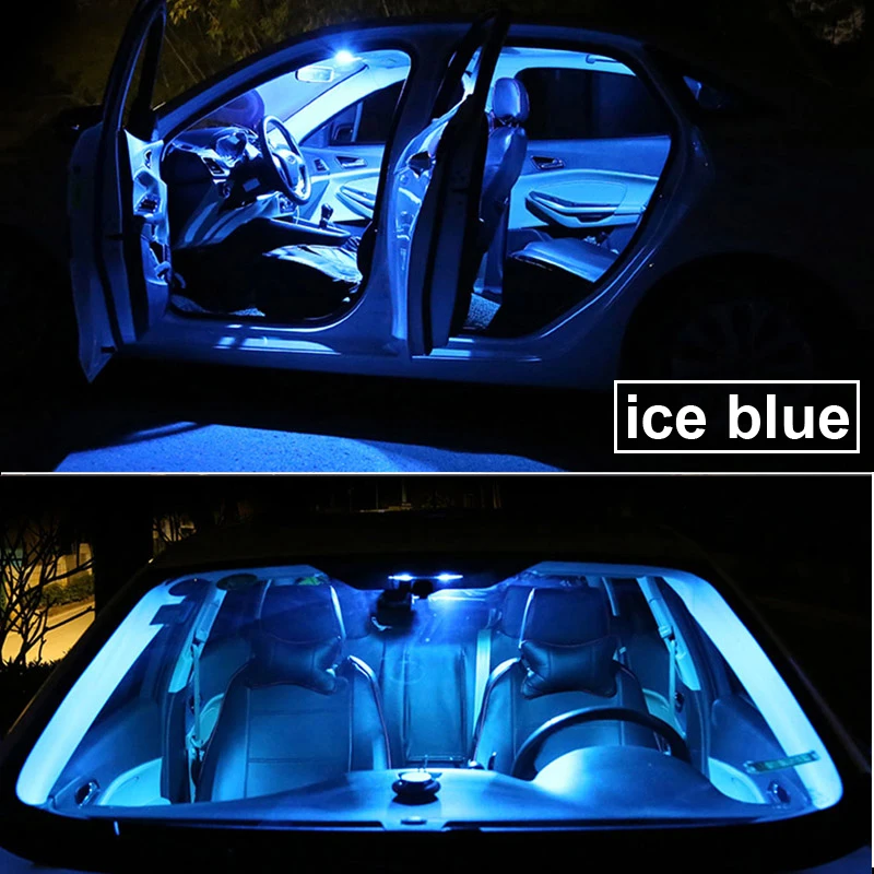8Pcs Canbus Auto LED Spuldzes Interjera Dome Karšu Lasīšanas Gaismas Komplekts Hyundai i10 Grand i10 MK1 MK2 PA BA IA (2007-2019)
