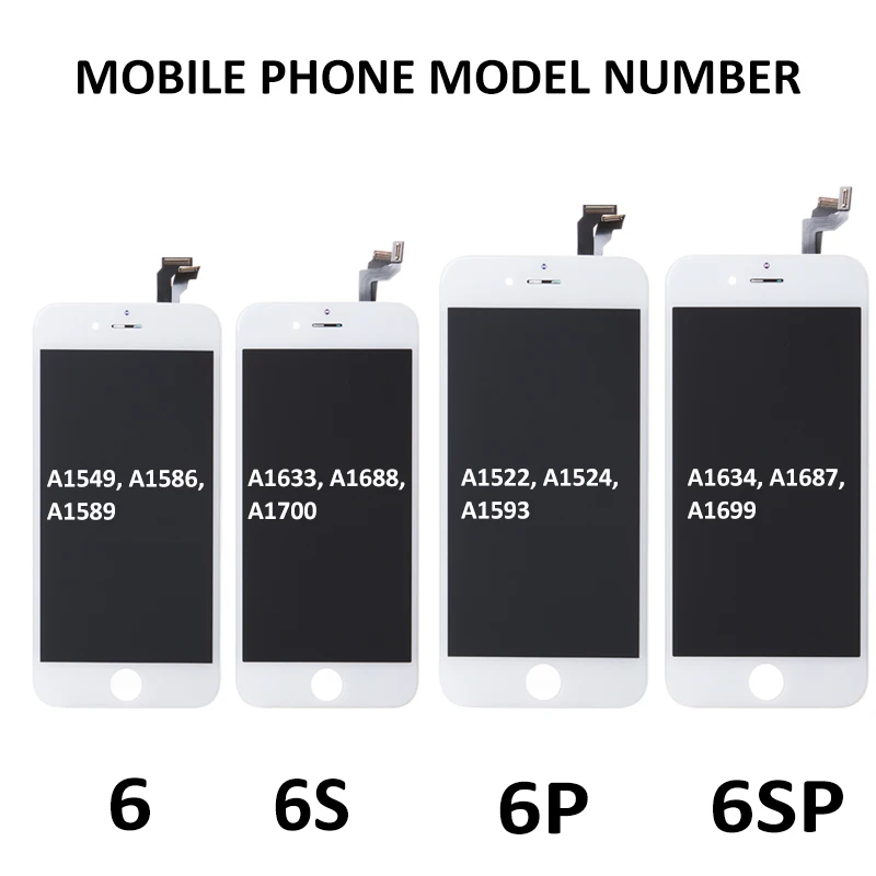 AAA Pilnu komplektu Displejs, iPhone 6 6S Plus LCD Ar 3D Spēkā Touch Screen Digitizer iPhone 5S 6P 6SP Displeja Nomaiņa