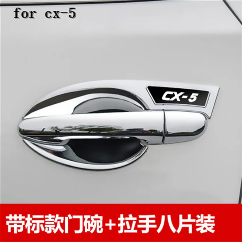 ABS Durvju Rokturi Bļodā Durvju rokturi Aizsardzības aptver Vāka Apdare priekš Mazda CX-5 cx5 - 2018 Otrās paaudzes Auto stils