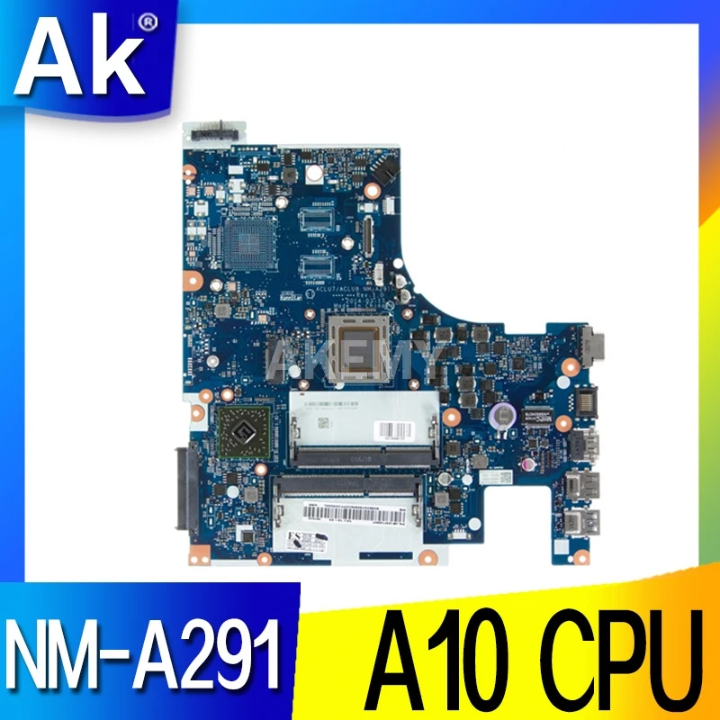 ACLU7 / ACLU8 NM-A291 Lenovo Z50-75 G50-75M grāmatiņa pamatplates CPU A10-7300 DDR3 pārbaudes darbs