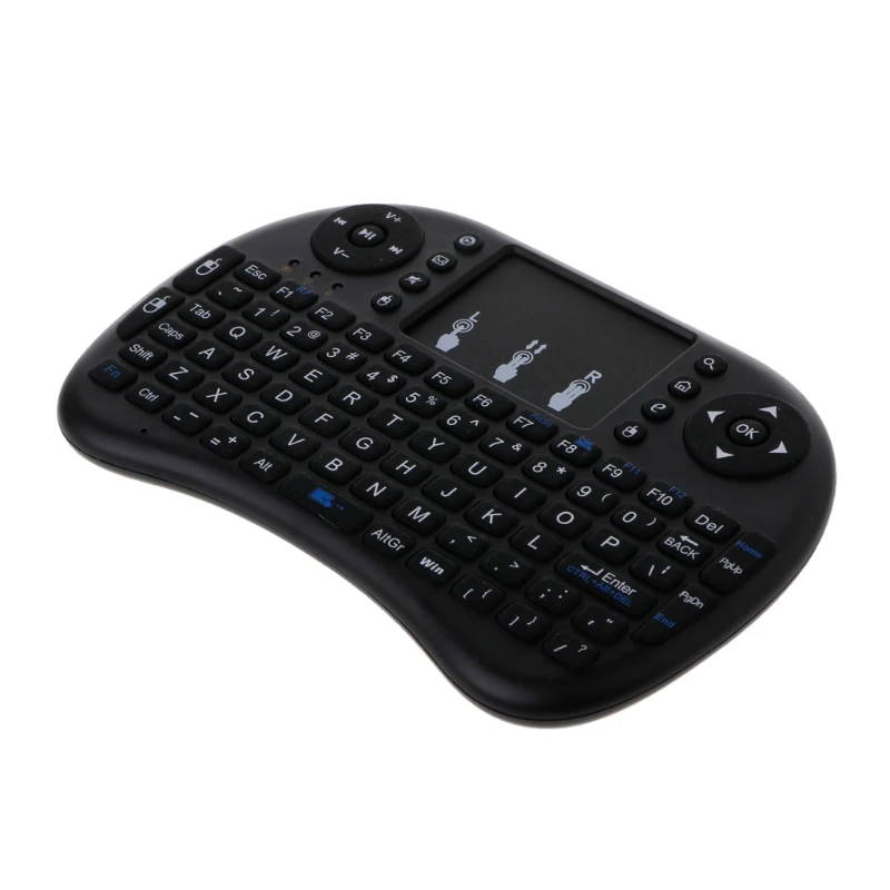 AMOBSAT i8 Tastatūru, angļu mini Tastatūru Touchpad Spēļu Muti-funkcija Bezvadu Mini Klaviatūra PS3 HTPC Smart TV Box
