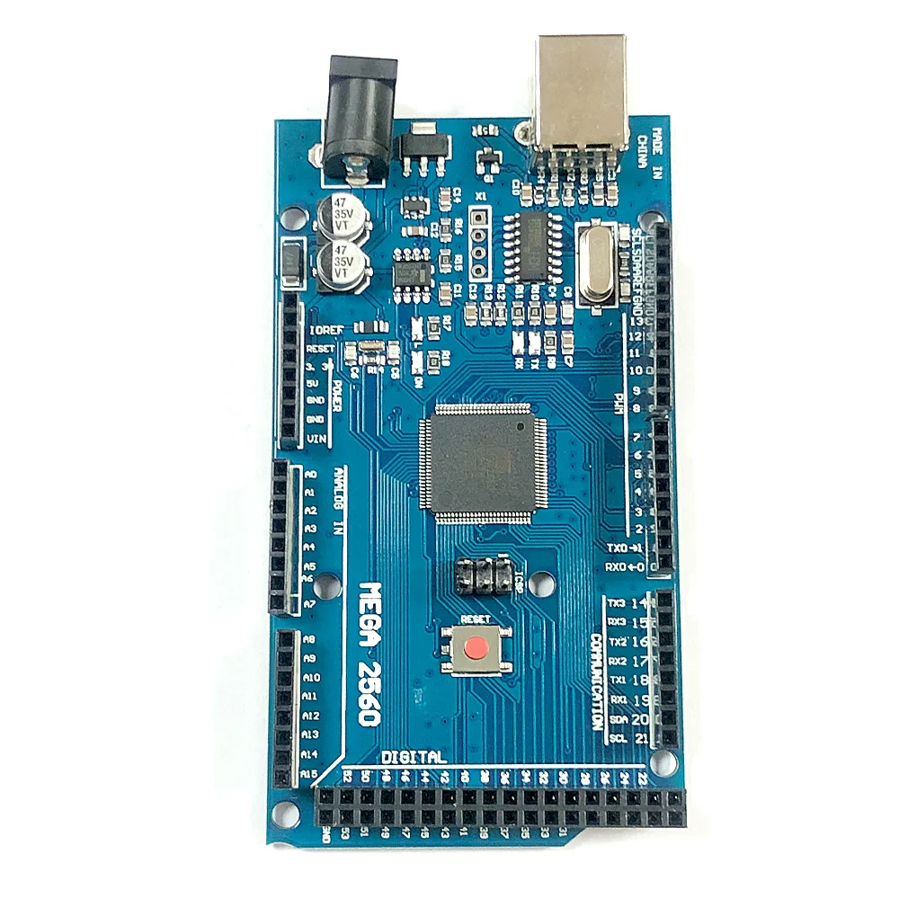 Arduino DIY Valdes MEGA2560 MEGA 2560 R3 (ATmega2560-16AU CH340G) AVR USB valdes Attīstība Valdes Arduino MEGA2560