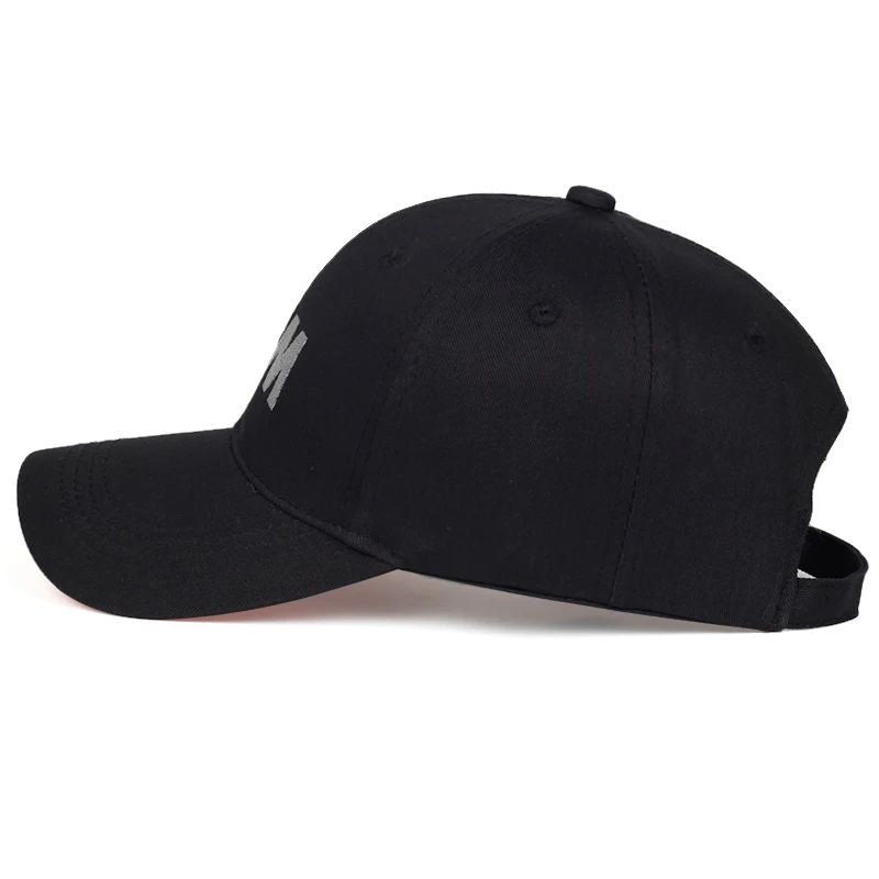 Augstas kvalitātes M burtu izšuvumi beisbola cepure vīriešiem un sievietēm universālā cepures modes hip hop, cepure, āra sporta cepures