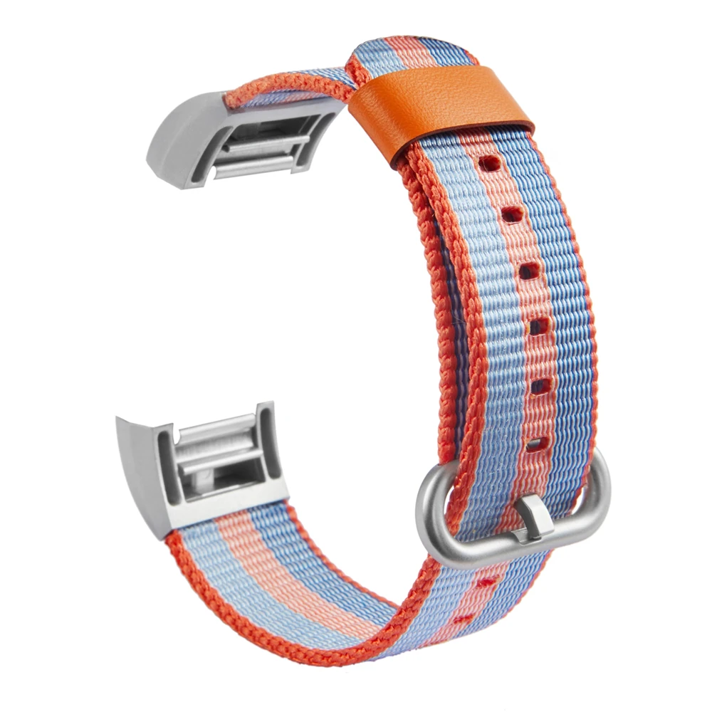 Austs Neilona Auduma Aproce Siksnu Fitbit Maksas 2 Fitnesa Aktivitātes Tracker Sirds ritma Monitors Smart Skatīties Watchband