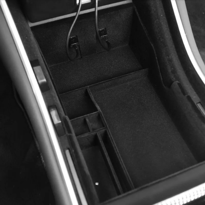 Auto Pārbūvi Centra Konsole Uzglabāšanas Kastes Vāks Tesla Model 3 ABS Modificētu Elkoņbalsti Uzglabāšanas Apdare Piederumi