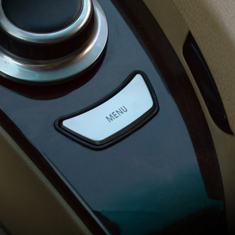 Auto Stils IZVĒLNES Pogas Vizuļi Chrome, ABS, Gaisa Kondicionēšanas Pogas Vāciņa Trim BMW 5 Series E60 520 523 525 2004-10