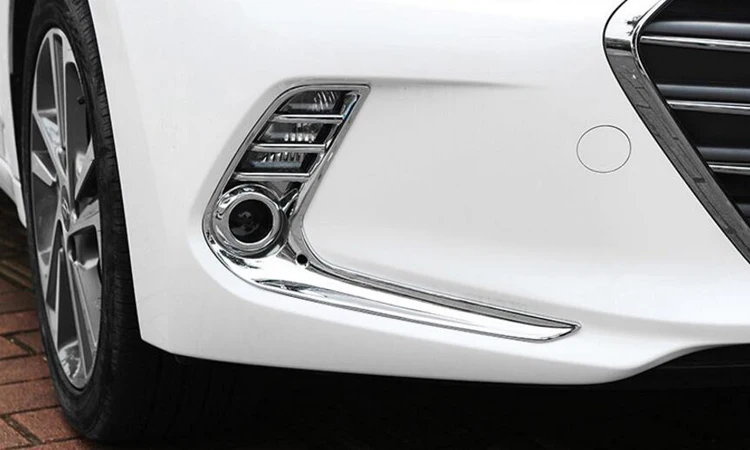 Auto-Stils priekšējie miglas lukturi vāka aizmugurējās foglights apdares Eksterjera hroma apdare piederumu daļa Par Hyundai Elantra 2017