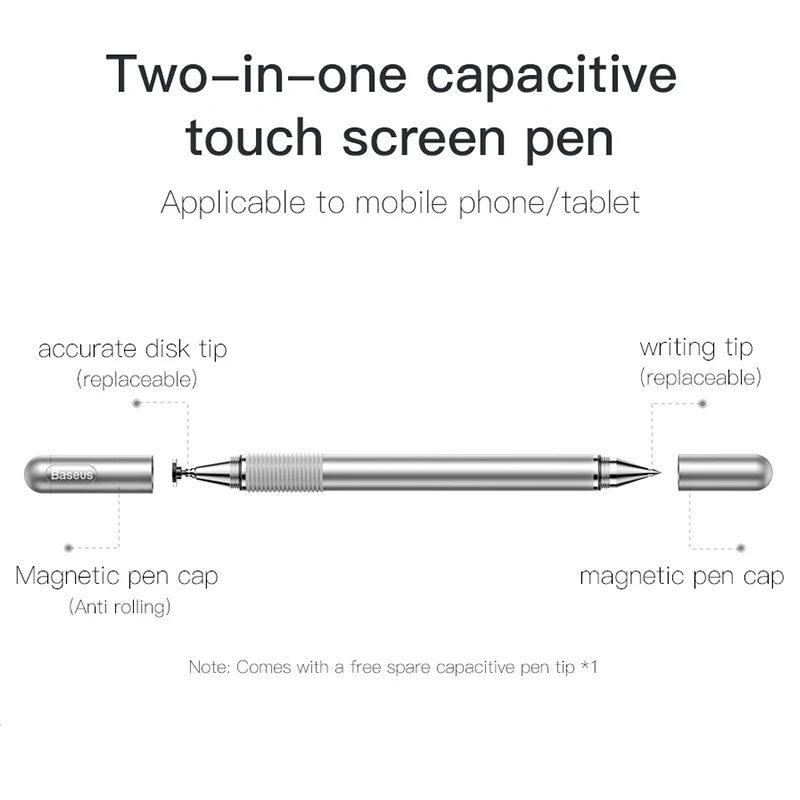 Baseus Stylus Pildspalva Stylus Android, IOS Xiaomi Samsung Planšetdatora Pildspalvu, skārienekrāna Zīmēšanas Pildspalva Stylus iPad un iPhone Viedtālrunis