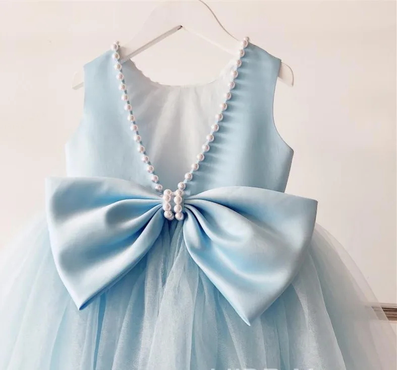 Bērnu Kristīšanas Zilās Kleitas Bērnu Meiteņu Mežģīņu Princese Kleita 1. Gada Dzimšanas dienas Kleita Zīdaiņu Puse Kleita Jaundzimušo apģērbs Apģērbs